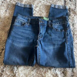 Wax Jean push up capri jean